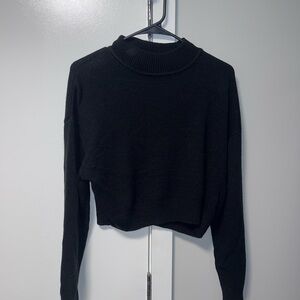 Zara Black Cropped Sweater